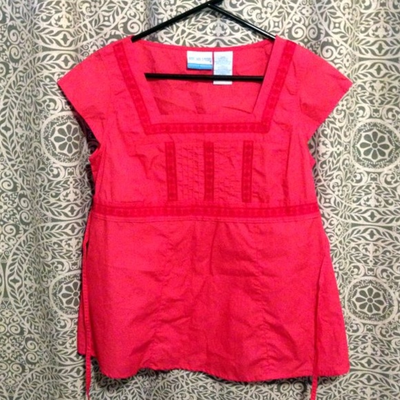 Maternity Top, Announcements size small, pink - Picture 1 of 4